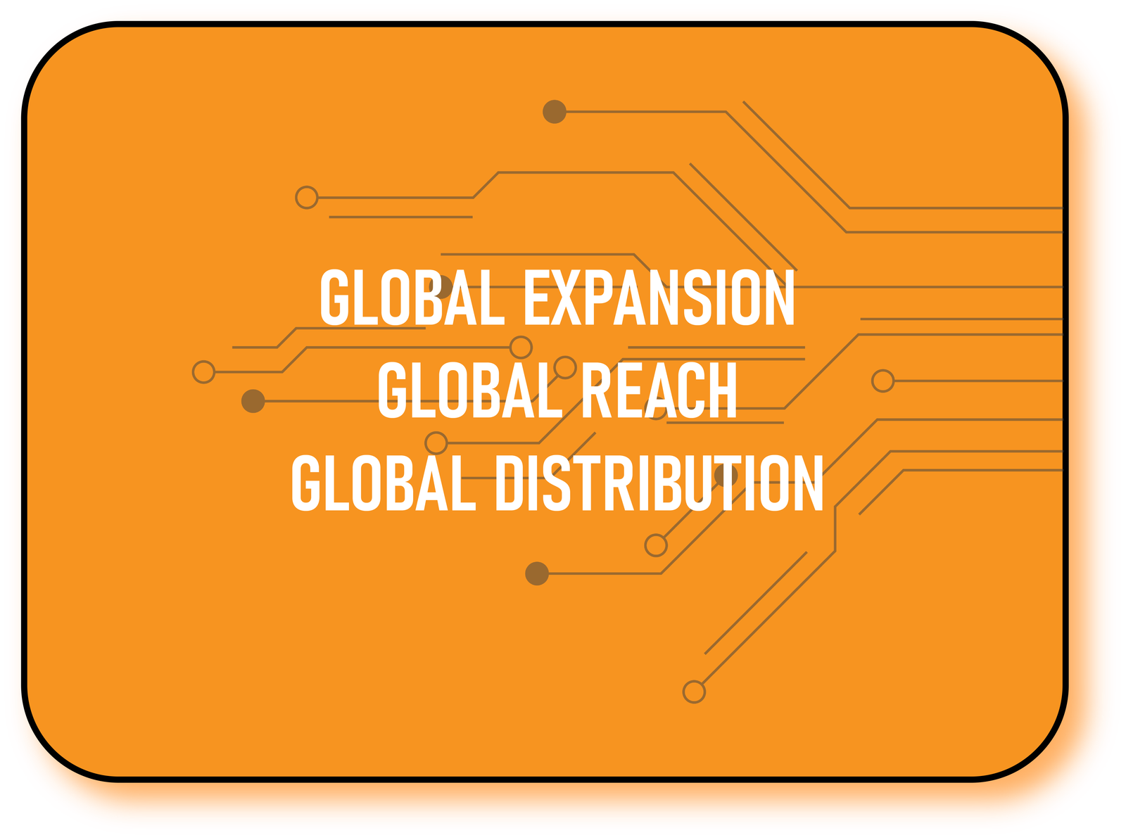 Global Expansion, Global Reach, Global Distribution